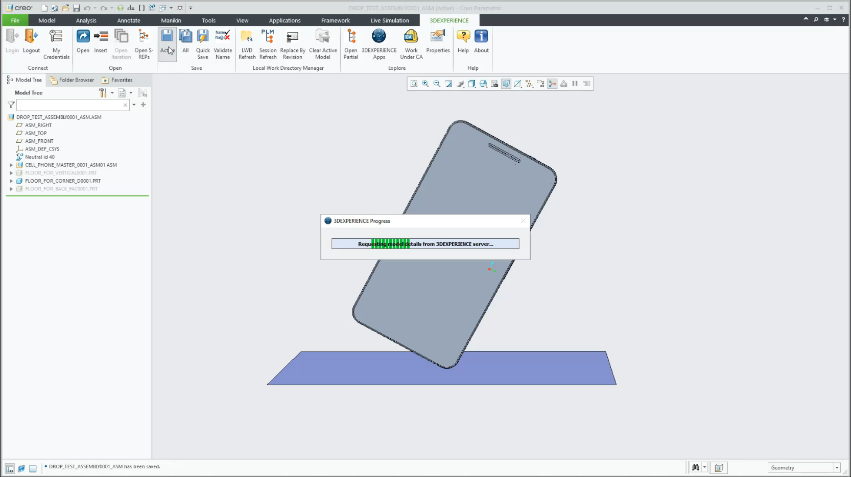 士盟科技-部落格-技術通報-圖1. 工程師可在熟悉的Creo環境中進行設計，同步銜接3DEXPERIENCE平台的資料管理與協同機制。